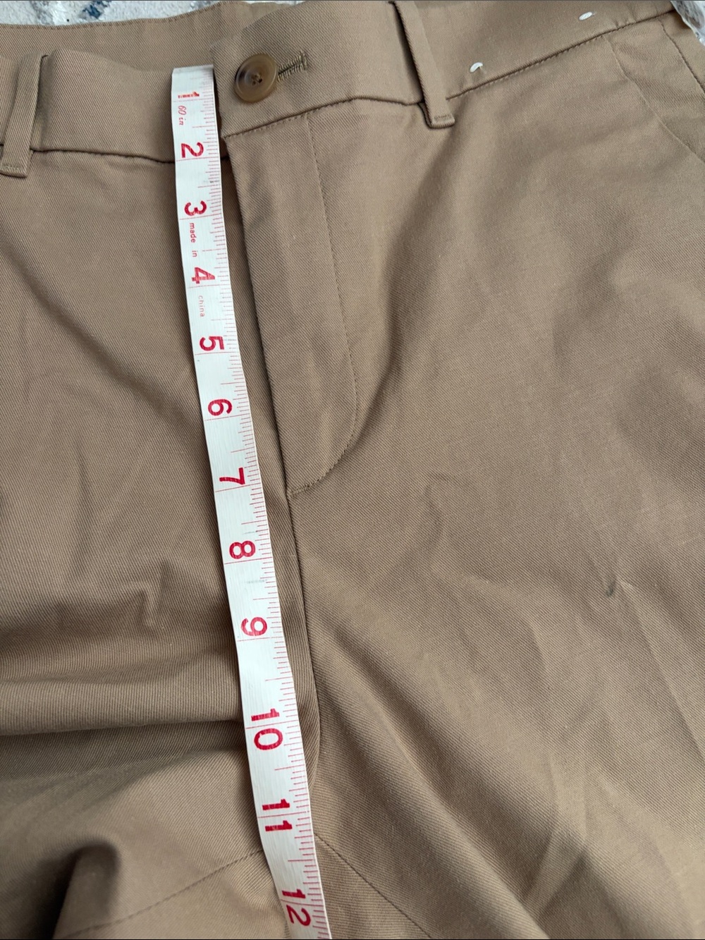 UNIQLO Wide-Leg Chinos in Light Brown Tan - Picture 3 of 6